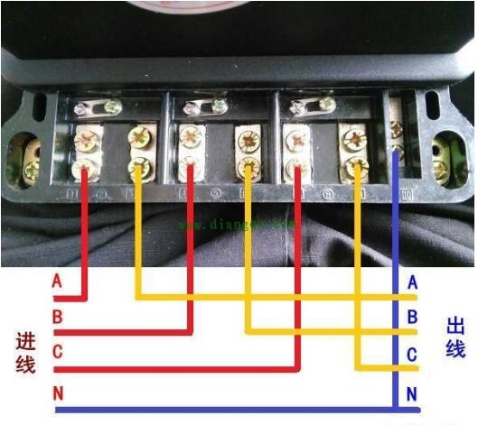 威勝電表DTSD341-MB3三相四線直能式電能表怎么接線？