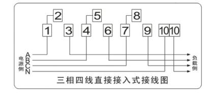 三相四線(xiàn)電表接線(xiàn)圖